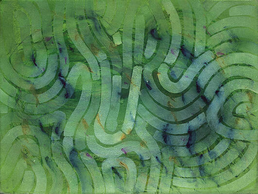 'Careful Where You Stand, In Green' by Petra Rau 'Careful Where You Stand, In Green' by Petra Rau