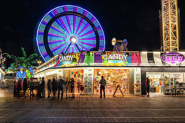 Castaway Cove Ferris Wheel at Night by Kristia Adams Castaway Cove Ferris Wheel at Night by Kristia Adams