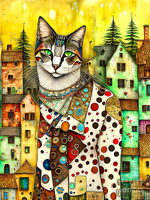 ▷ Painting Felix the cat by Kedarone