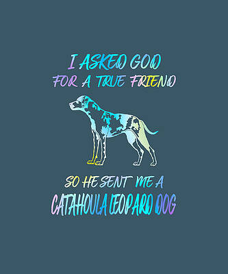  Digital Art - Catahoula Leopard Dog God sent by Job Shirts