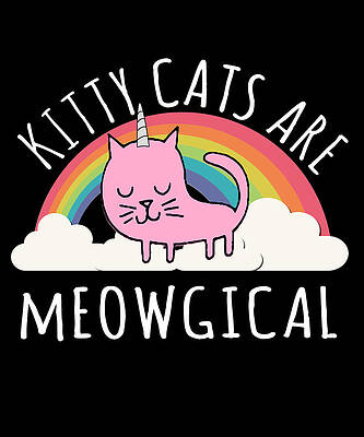 Wall Art - Digital Art - Cats Are Magical by Flippin Sweet Gear
