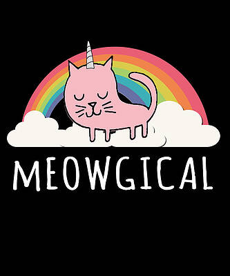Wall Art - Digital Art - Cats Are Meowgical by Flippin Sweet Gear