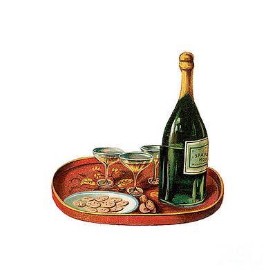 Champagne and Caviar Illustration by Unknown Champagne and Caviar Illustration by Unknown