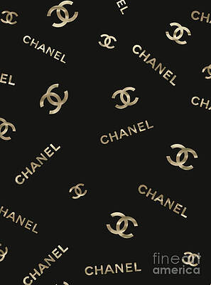 Printable Chanel Logo Gold - Draw-quack