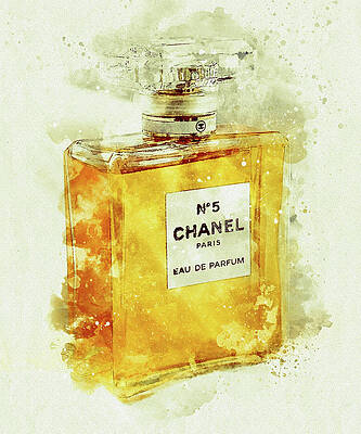 Chanel No. 5 Perfume, Painting by Tony Rubino