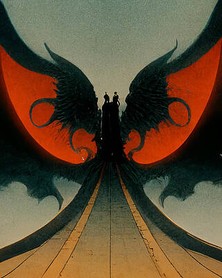 Chaos Rises From Devil and Angel on Confrontation by D C D C P