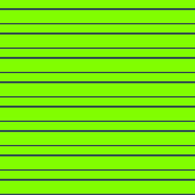 [ Thumbnail: Chartreuse and Dark Slate Gray Colored Stripes/Lines Pattern Poster ]