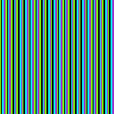[ Thumbnail: Chartreuse, Black, Cyan, and Dark Orchid Colored Lines/Stripes Pattern Duvet Cover ]
