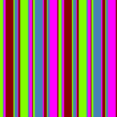 [ Thumbnail: Chartreuse, Blue, Fuchsia, and Dark Red Colored Pattern of Stripes Duvet Cover ]