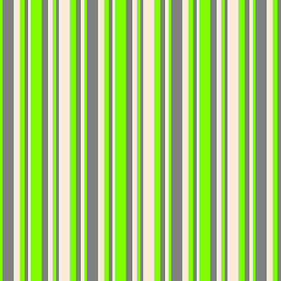[ Thumbnail: Chartreuse, Grey, and Beige Colored Lines/Stripes Pattern Art Print ]