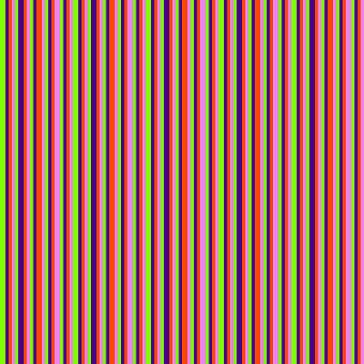 [ Thumbnail: Chartreuse, Indigo, Red, and Violet Colored Lines/Stripes Pattern Acrylic Print ]
