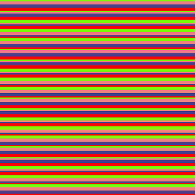 [ Thumbnail: Chartreuse, Light Coral, Dark Slate Blue, and Red Colored Stripes Pattern Duvet Cover ]