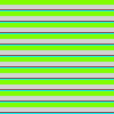 [ Thumbnail: Chartreuse, Light Grey, Dark Red, and Aqua Colored Striped Pattern Duvet Cover ]