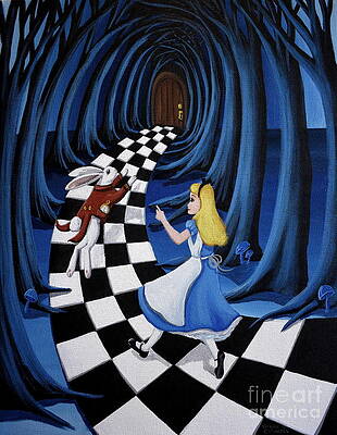 Alice In Wonderland Paintings for Sale - Pixels Merch