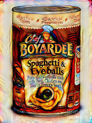 Chef Boyardee Spaghetti And Eyeballs 20200425 by Wingsdomain Art and Photography Chef Boyardee Spaghetti And Eyeballs 20200425 by Wingsdomain Art and Photography