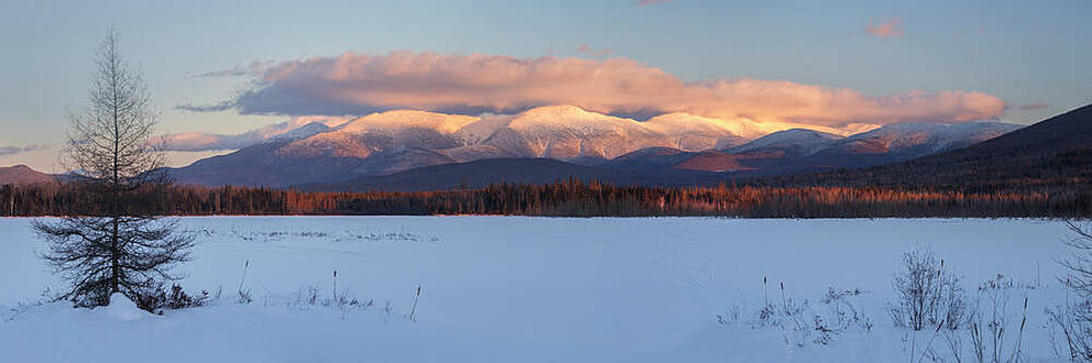Cherry Pond Winter Alpenglow Panorama by Chris Whiton Cherry Pond Winter Alpenglow Panorama by Chris Whiton