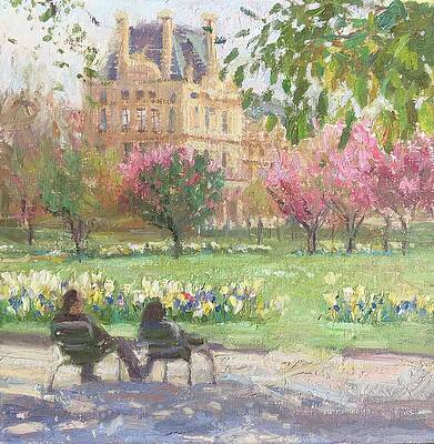 Cherry Trees in Paris by Jessica McCain