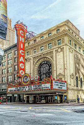 Chicago Theatre Marquee Front by Sharon Popek Chicago Theatre Marquee Front by Sharon Popek