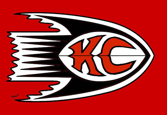New Chiefs Logo Sticker by David Luebbert - Fine Art America
