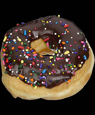 Wall Art - Digital Art - Chocolate Donut Sprinkles by Flippin Sweet Gear