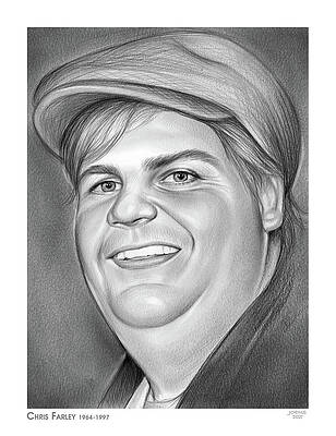 Chris Farley - pencil by Greg Joens Chris Farley - pencil by Greg Joens