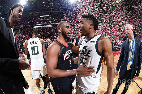 Wall Art - Photograph - Chris Paul and Donovan Mitchell by Andrew D. Bernstein