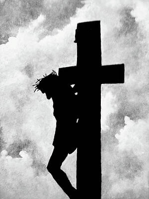 Jesus On The Cross Drawings Fine Art America