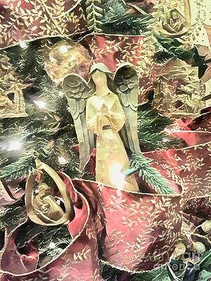 Christmas Angel Greeting by Rachel Hannah Christmas Angel Greeting by Rachel Hannah