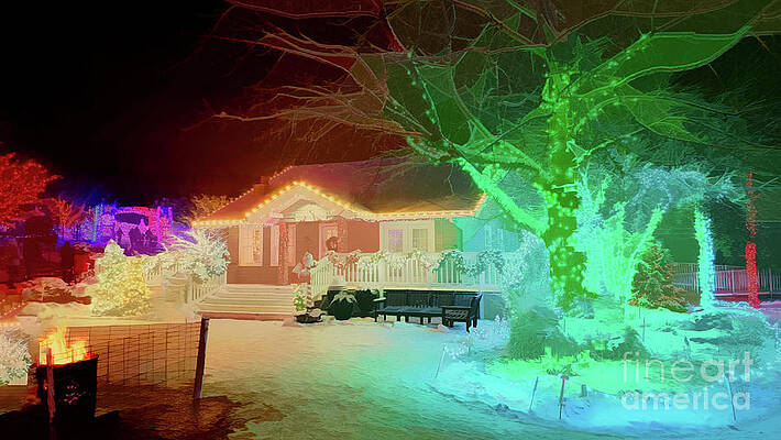 Wall Art - Photograph - Christmas Lights4 by Mark Jackson