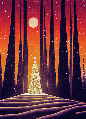 Wall Art - Digital Art - Christmas Modern Vintage Design 01 by Matthias Hauser