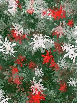 Wall Art - Digital Art - Christmas Tree Abstract by Eileen Backman