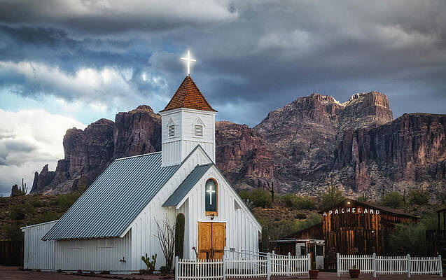 Church At The Superstitions by Saija Lehtonen Church At The Superstitions by Saija Lehtonen