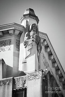 Wall Art - Photograph - Cincinnati Times-Star Building - Art Deco Statue 2 by Gary Whitton