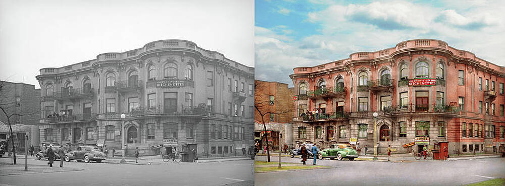 City - Chicago - Park Vista Kitchenettes 1941 - Side by Side by Mike Savad City - Chicago - Park Vista Kitchenettes 1941 - Side by Side by Mike Savad
