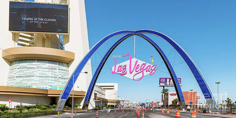 Las Vegas Blvd Sign by Mary Pille