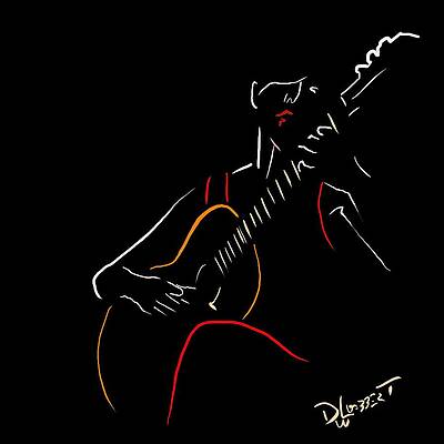 Classical Guitarist 4 by David Luebbert Classical Guitarist 4 by David Luebbert