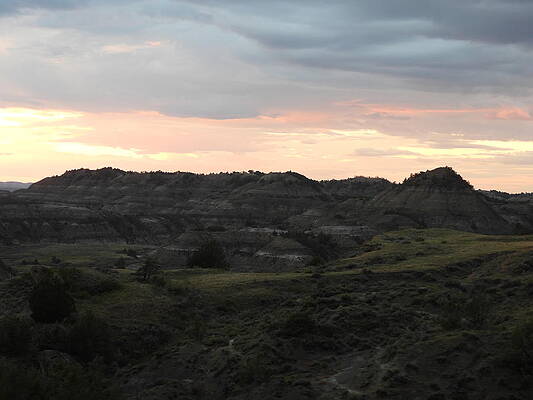 Wall Art featuring the photograph Clay Buttes At Dusk by Amanda R Wright