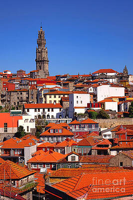 City Photograph - Clerigos Tower Over Porto by Olivier Le Queinec