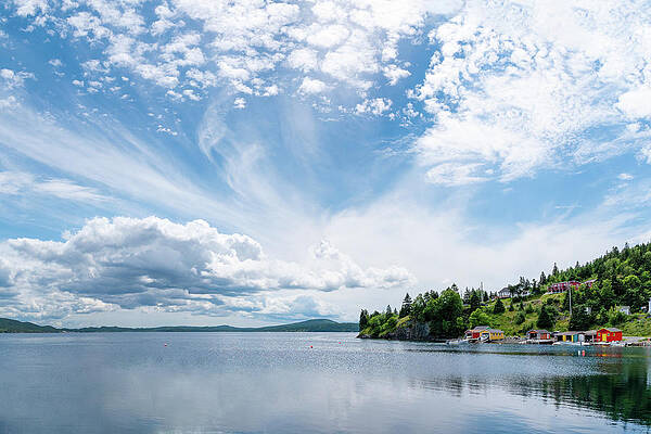 Wall Art - Photograph - Clouds Over Dildo Harbour, Newfoundland by John Twynam