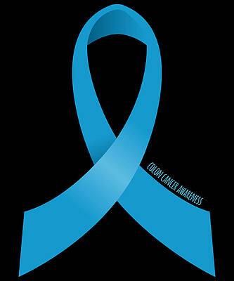 Wall Art - Digital Art - Colon Cancer Awareness Ribbon by Flippin Sweet Gear