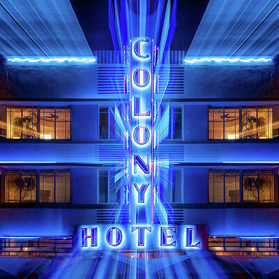 Wall Art - Photograph - Colony Hotel 2 by Dave Bowman