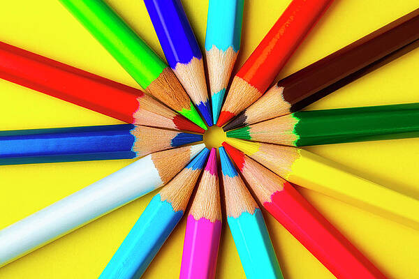 Rainbow colored pencils #2 Photograph by Blink Images - Fine Art America