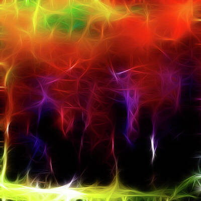 Colorful Forest Digital by Melinda Firestone-White Colorful Forest Digital by Melinda Firestone-White
