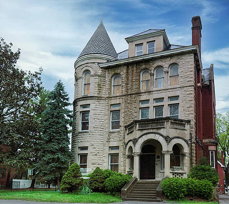 Wall Art - Photograph - Conrad-Caldwell house in Louisville, KY. The Richardsonian Romanesque style home was constructed in 1893. It currently serves as a museum of that era. by Mike Worley