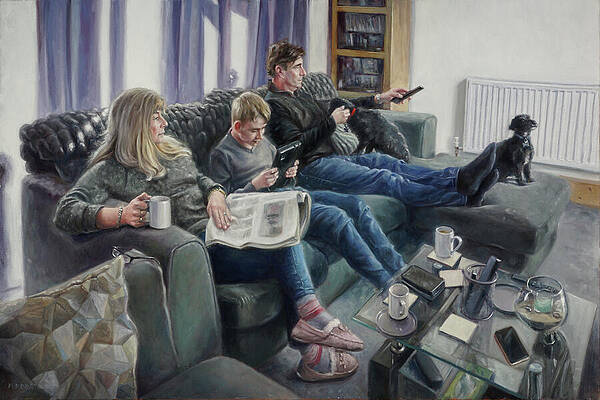 Wall Art - Painting - Consuming Culture 2022 by Martin Davey