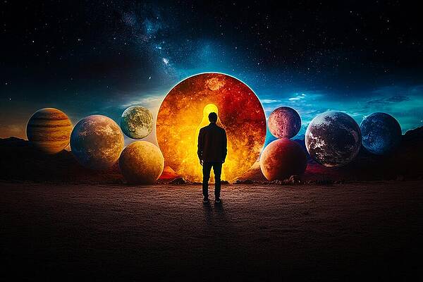 Wall Art - Digital Art - Cosmic Interpretation of The Architect by Chase Barrow