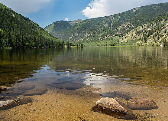 Wall Art - Photograph - Cottonwood lake near Buena Vista Colorado by Steven Heap