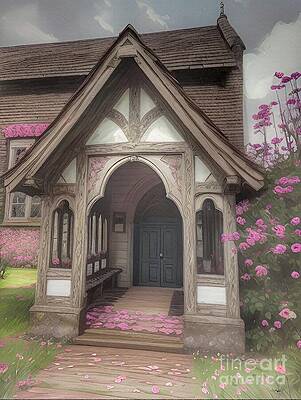 Wall Art - Digital Art - Country Chapel 4 of 5 by Abbie Shores Aka Frankie Shifter