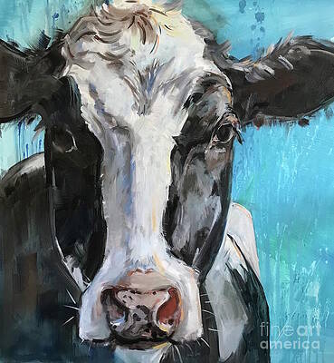 Cow Face Paintings Fine Art America