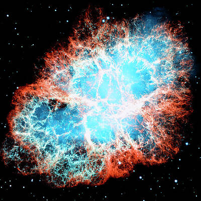 Wall Art - Photograph - Crab Nebula by Mango Art